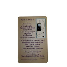 What Is A Son ....Wallet Card (Sentimental Keepsake Wallet /Purse Card)