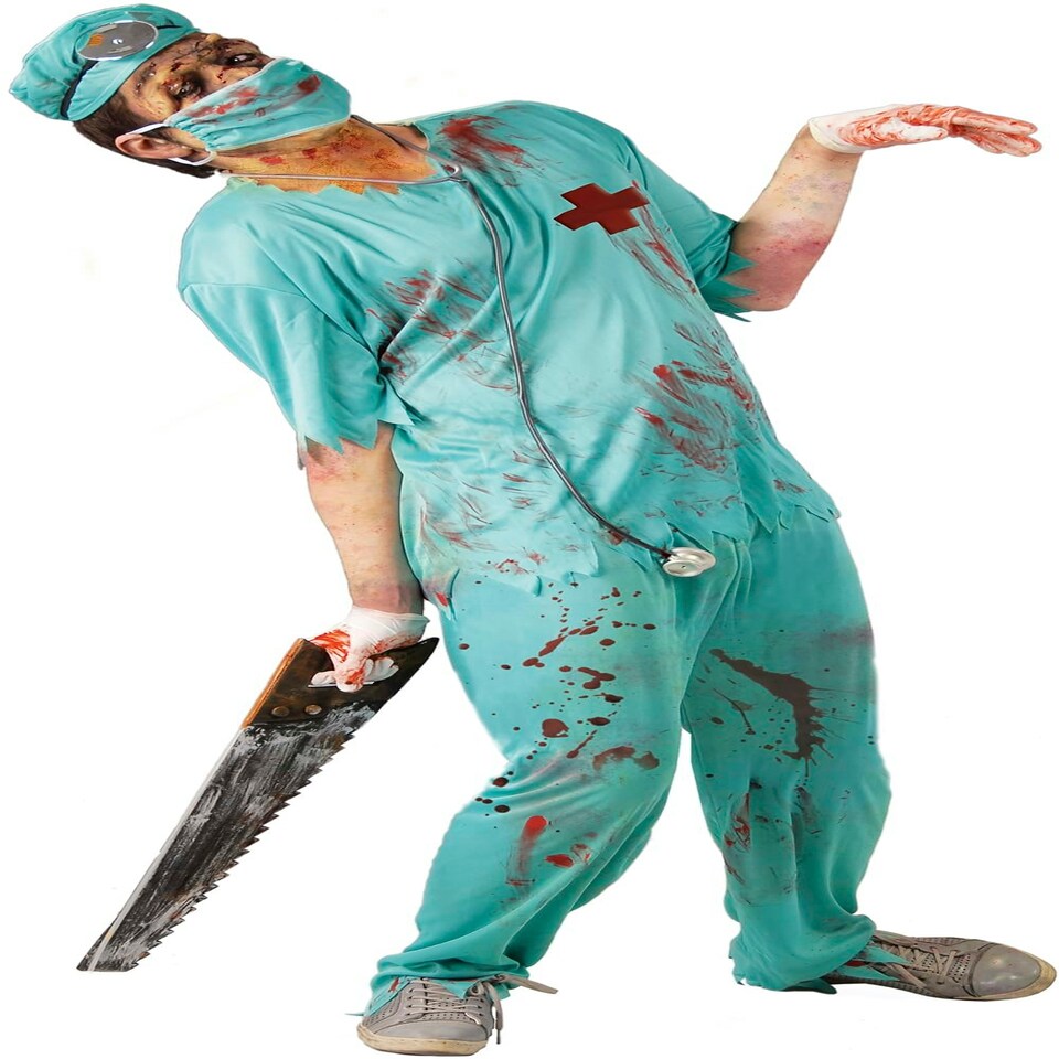 image 1 of Fancy Dress Adult Zombie Surgeon - M