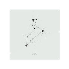 Star Constellation Zodiac Leo Dining Splash Back | White