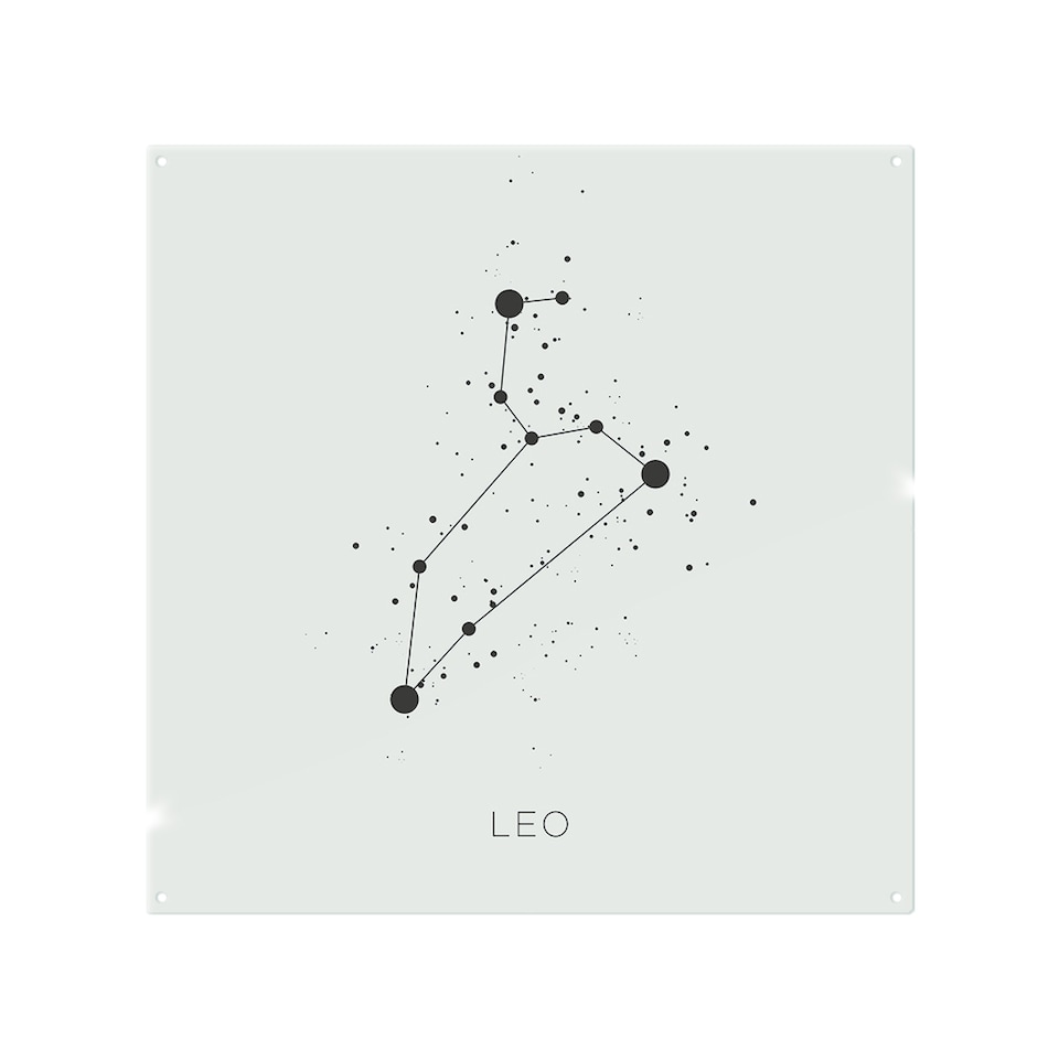 image 1 of Star Constellation Zodiac Leo Dining Splash Back | White