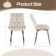 image 9 of SONARA Modern Set of 4 Velvet Dining Chairs with Ergonomic Upholstered Seat