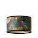 image 7 of ValueLights Daintree Small Dark Jungle Bamboo Drum Lamp Shade Multi