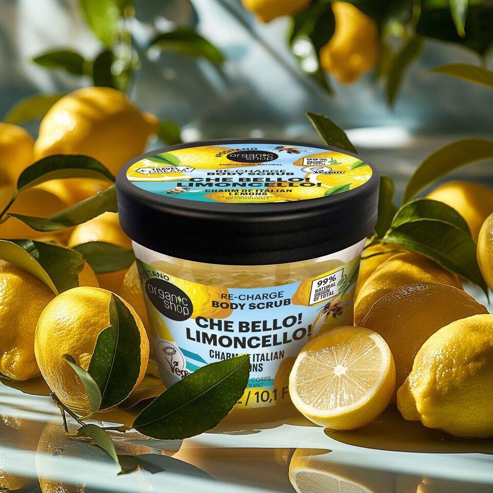 image 1 of Organic Shop CheBello Limoncello ReCharge Body Scrub, 300ml