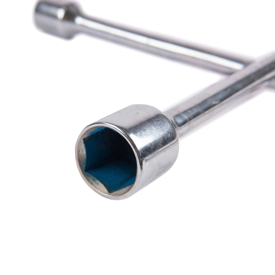 image 1 of Blackspur Carbon Steel 4-Way Cross Wheel Wrench - 35.5cm