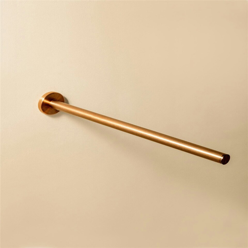 image 1 of Cosmic Wall Mounted Towel Circular Rail Made of Metal Copper for Bathroom 40 cm