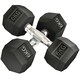 image 1 of HOMCOM Hexagonal Dumbbells Kit Weight Lifting Exercise for Home Fitness 2x6kg