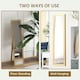 image 4 of HOMCOM Full Length Mirror Farmhouse Wall Mirror Hanging Freestanding Natural