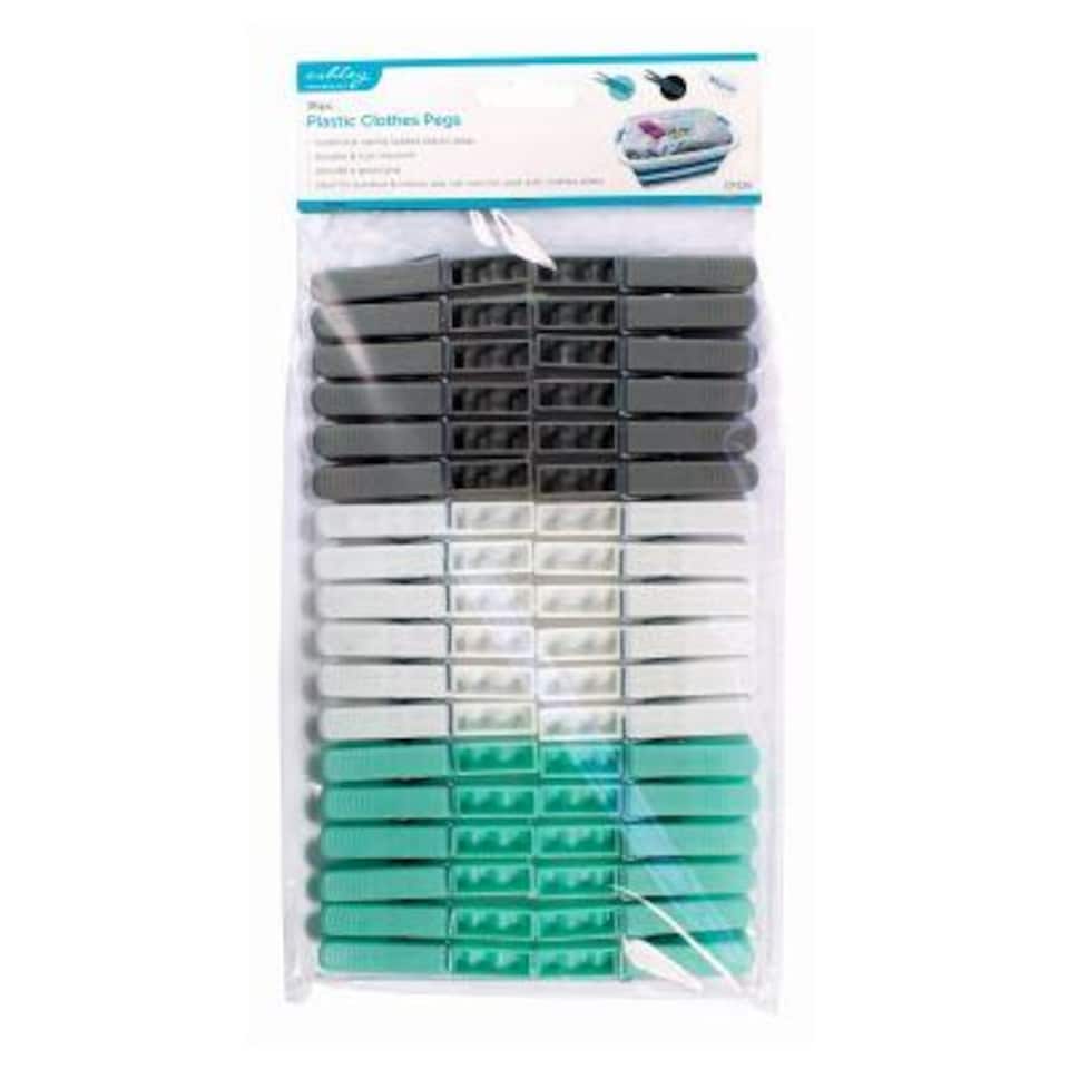 Ashley Plastic Clothes Pegs - 7cm - Multicolour - Pack of 36