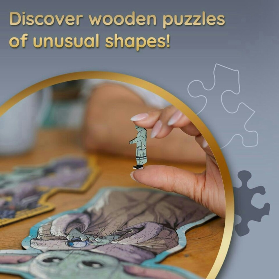 image 1 of Trefl Millennium Falcon Wooden Puzzle - 160 Pieces