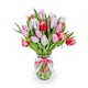 image 1 of Vase of Tulips