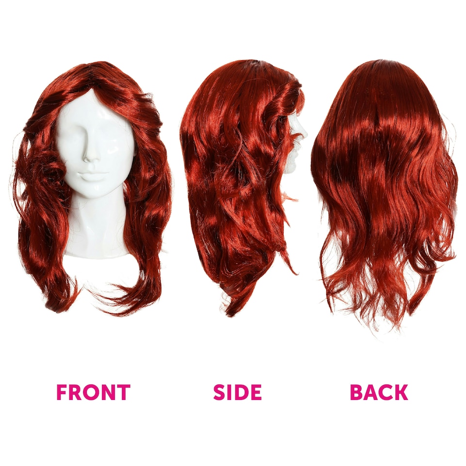 image 1 of Ladies Ginger Flick Wig – 70s Style Fancy Dress Hairpiece for Retro Costumes N/A | One Size