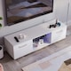 image 8 of Vida Designs Cosmo 2 Door LED TV Unit Entertainment Stand, 140cm, White | White | 1