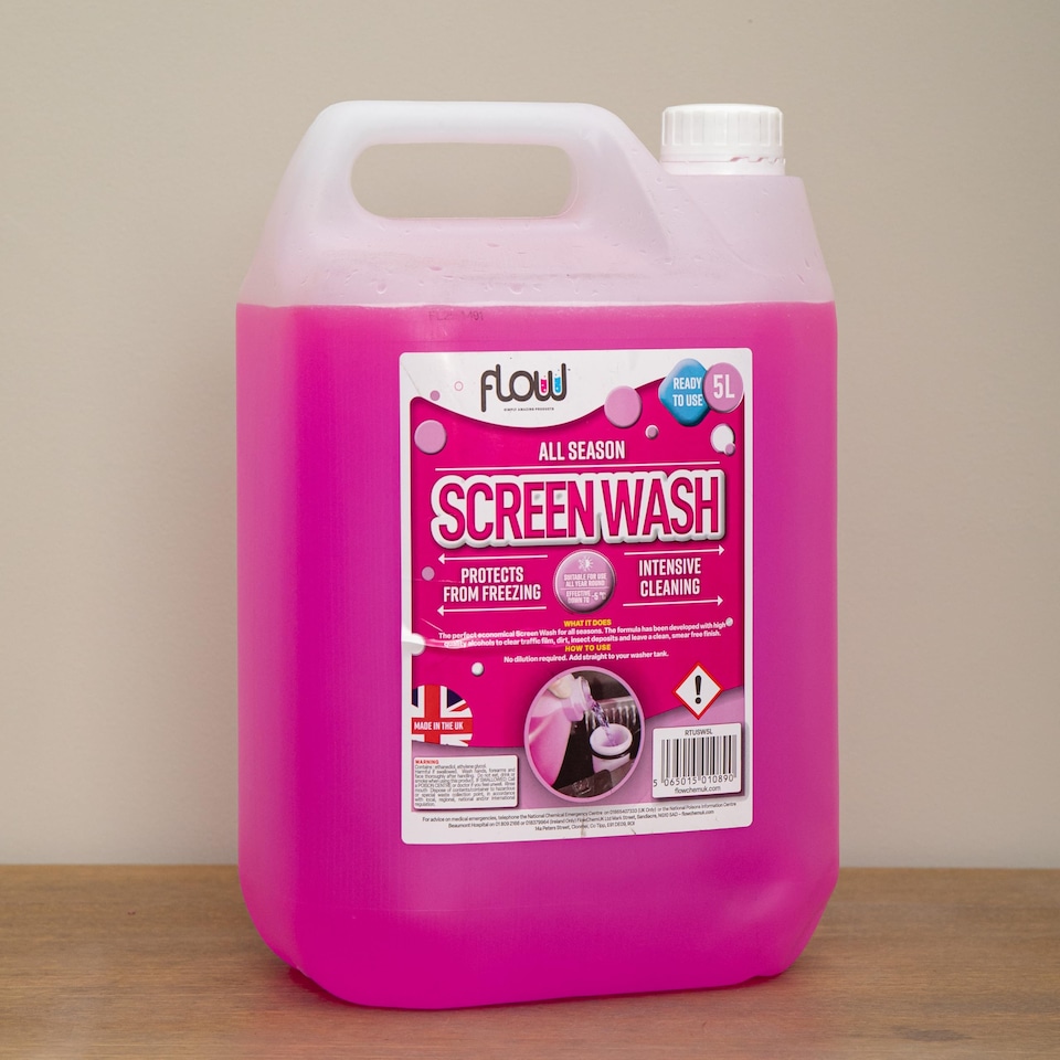 image 1 of 5 Litre All Season Streak Free Ready to Use Vehicle Screen Wash