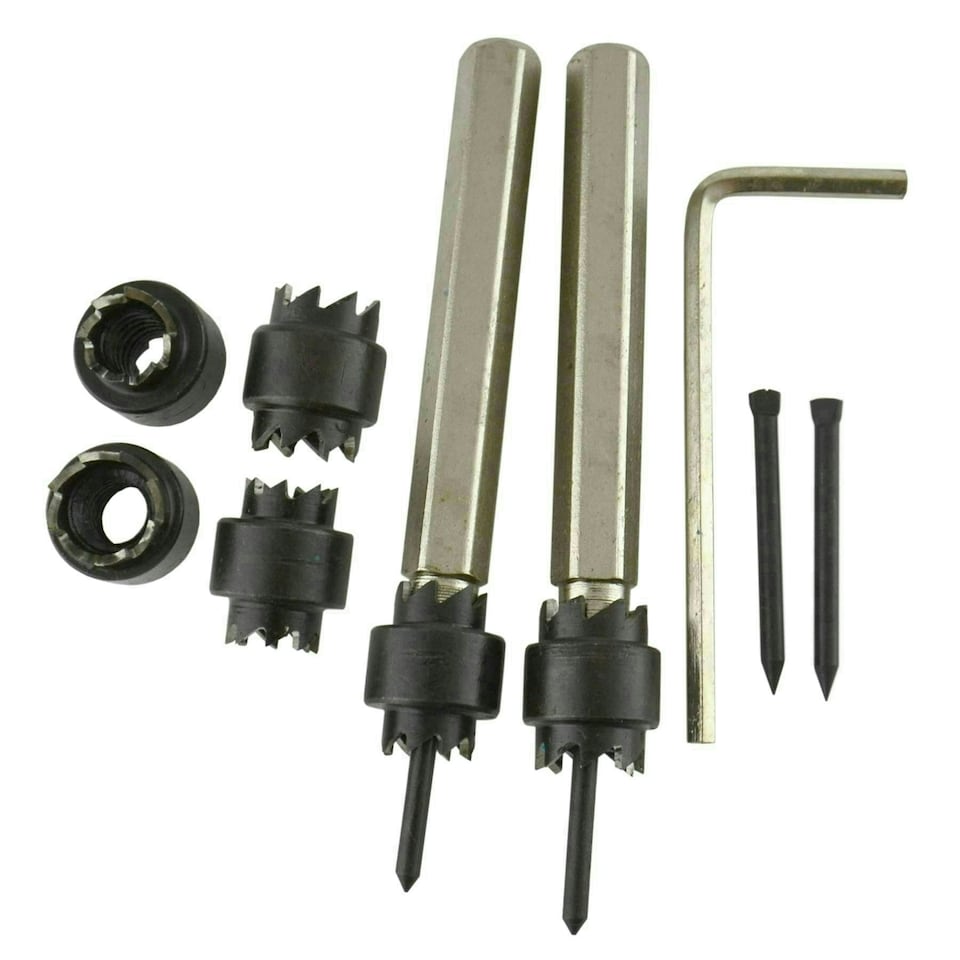 image 1 of 9pc Master Spot Weld Cutter Set Removal Cutting Welding 3/8" & 5/16" Drill TE857