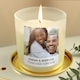 image 1 of Personalised Photo Upload Candle Jar Clear | One Size