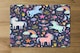 image 2 of unicorns on navy (Placemat & Coaster Set)