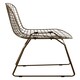 image 2 of Interiors by Premier Bronze Metal Grid Frame Wire Chair, Comfortable Seating Garden Wire Chair, Easy Cleaning Wire Frame
