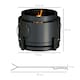 image 5 of Outsunny 37cm Smokeless Wood Burning Firepit Metal Fire Pit, Black