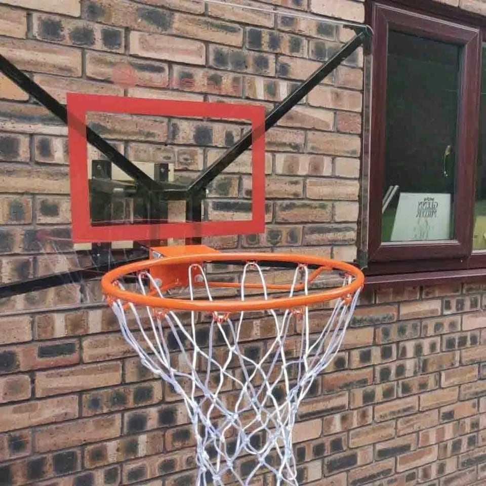 image 1 of Bee-Ball ZY-022 - Wall Mounted Basketball Backboard & Ring