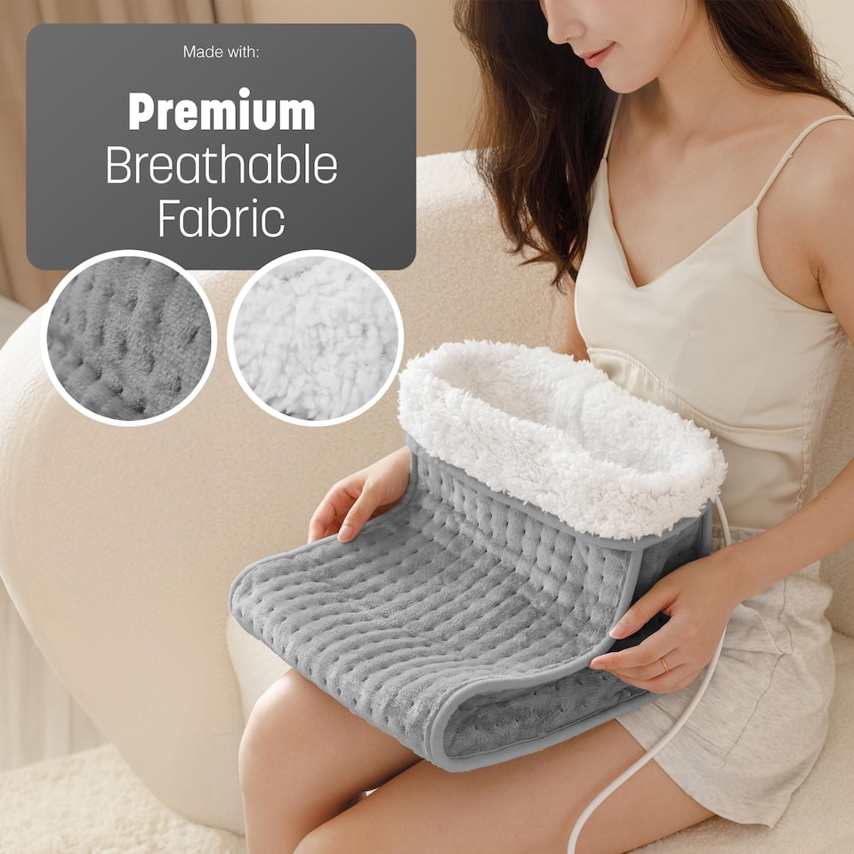 image 1 of Keplin Electric Foot Warmer with Adjustable Heat Settings and Timer