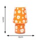 image 4 of ValueLights Hanya Flower Glass Rechargeable LED Portable Table Lamp | Orange