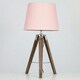 image 2 of ValueLights Clipper Brown Table Lamp Brown Shade