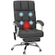 image 1 of Vinsetto Massage Office Chair w/ Heat, Ergonomic Desk Chair w/ Footrest, Grey