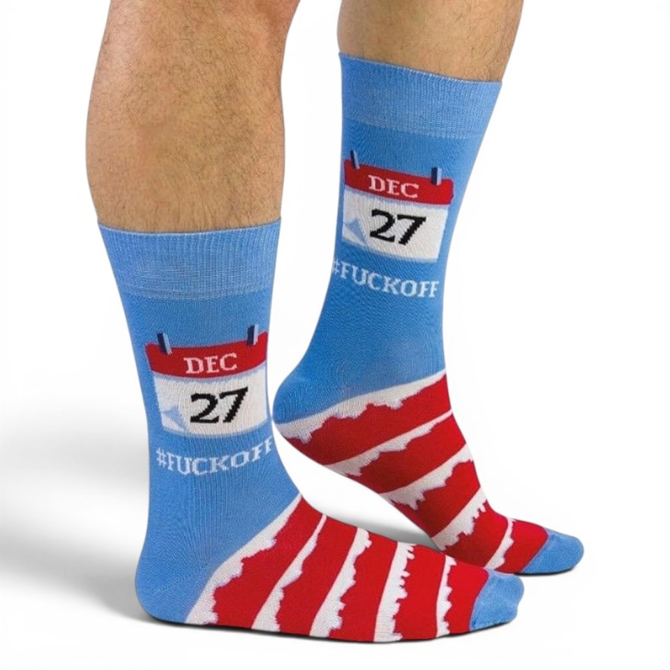 United Odd Socks December 27th Christmas Men's Socks - Size 6-11, Funny Novelty Stocking Filler