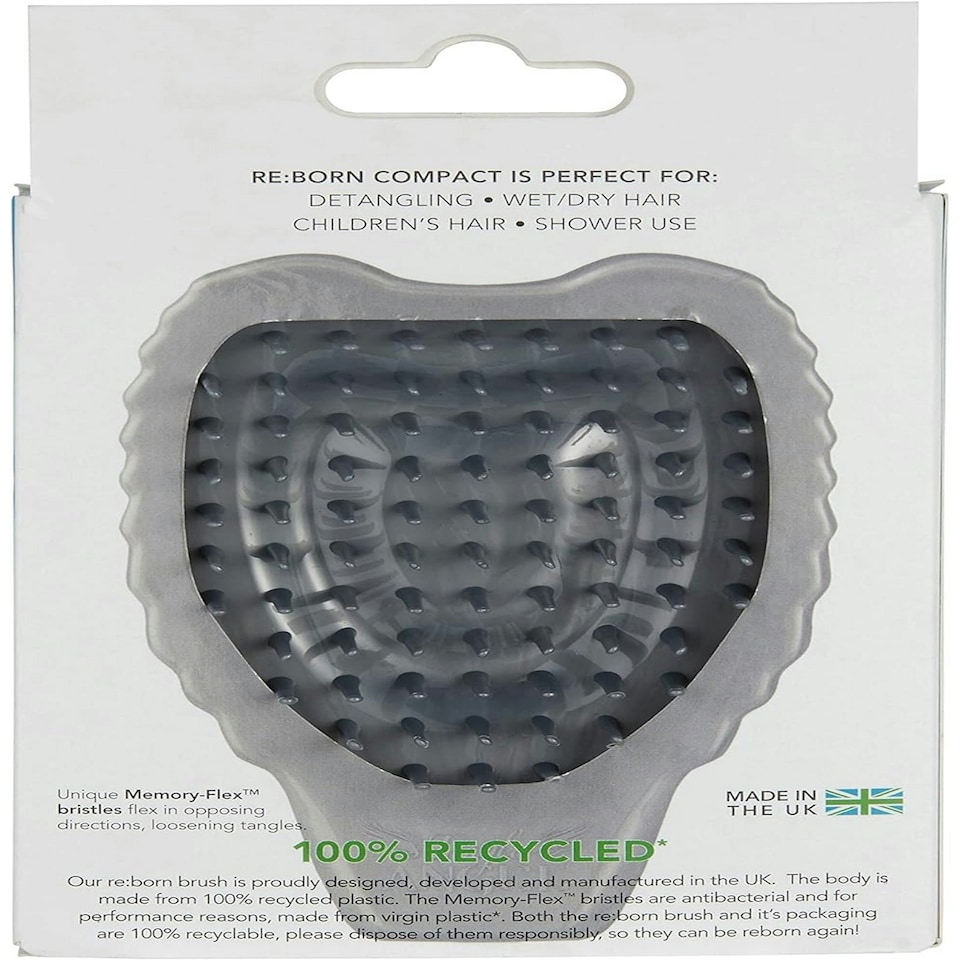 image 1 of Tangle Angel Hairbrush Detangling Wet or Dry Hair Pink Compact Anti Bacterial