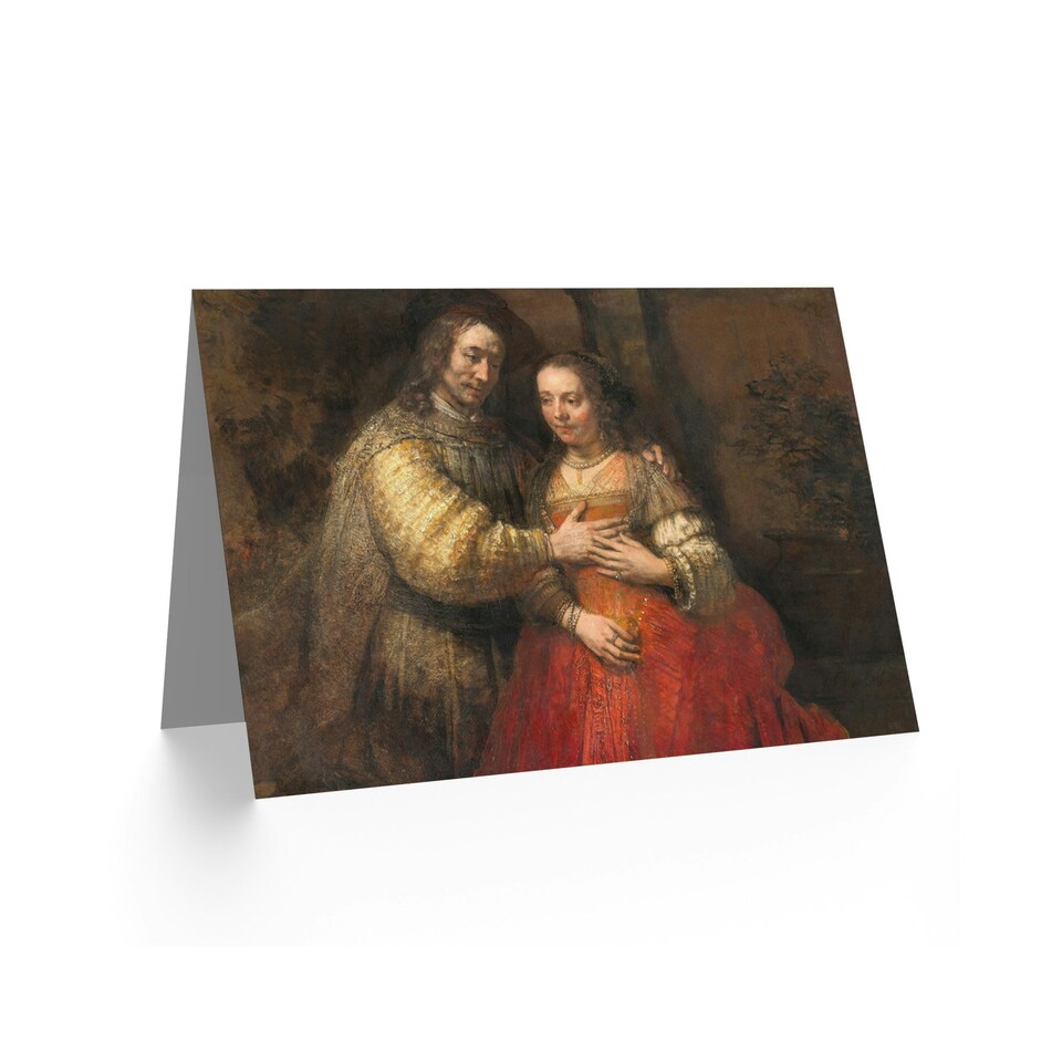 image 1 of Rembrandt Isaac and Rebecca The Jewish Bride Greeting Card