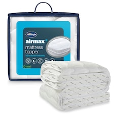 Silentnight Airmax 5cm Mattress Topper and Pillow Set White | Single with 1 Pillow | Single