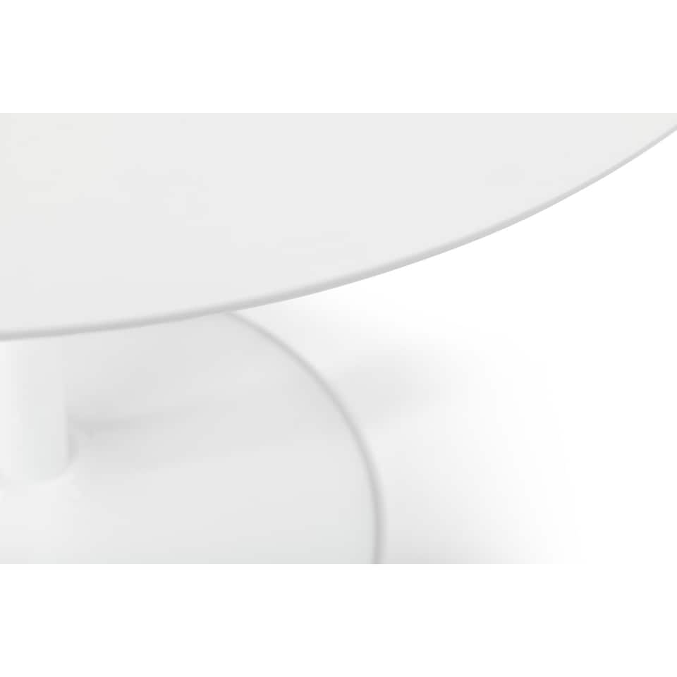 image 1 of Blanco Round White Pedestal Table