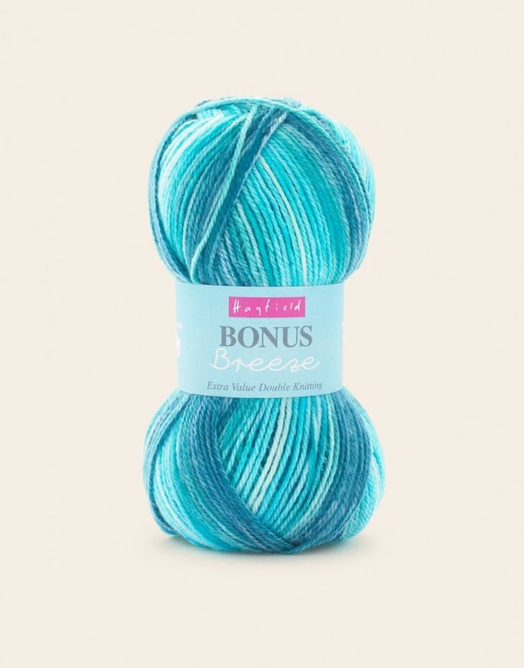 Multicoloured Hayfield Multicoloured Bonus Breeze DK Yarn (Value Pack 10 x 100g Balls ...