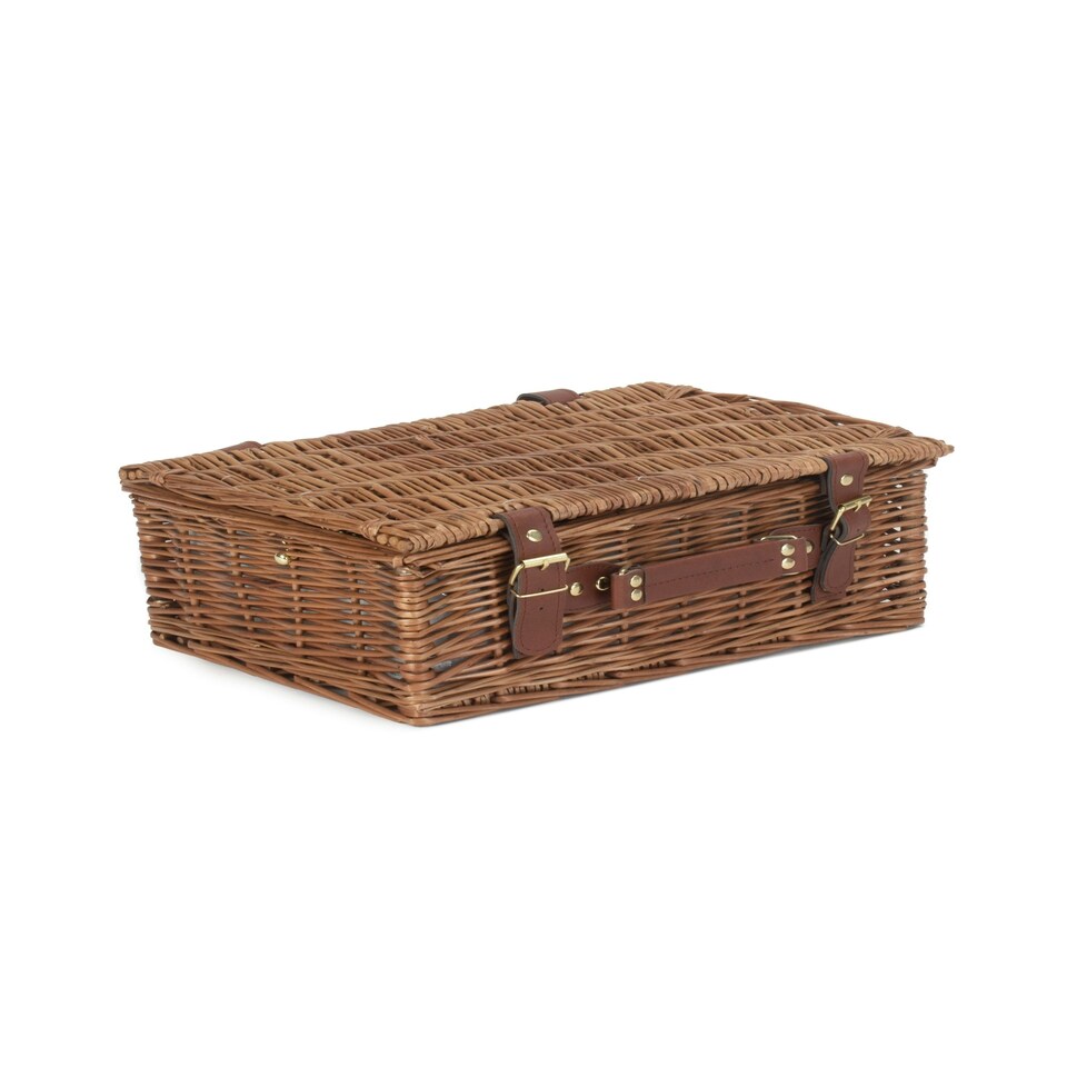 image 1 of 2 Person Green Tweed Classic Picnic Basket