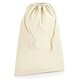 image 4 of Westford Mill Premium Cotton Stuff Bag - Natural - M Cream | M