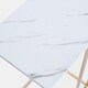 image 7 of OHS C Shape Table Side End Living Room Furniture Bedside Nightstand Drinks Stand White