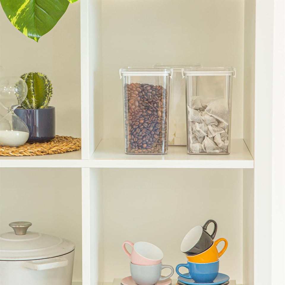 image 1 of Argon Tableware Food Storage Containers - 1.3 Litre - White - Pack of 3