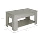 image 3 of Grey High Gloss Lift Top Storage Coffee Table Grey