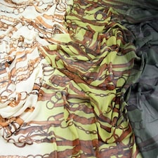 Green Polyester Georgette Fabric for Dressmaking, 145cm / 57" Wide - per metre