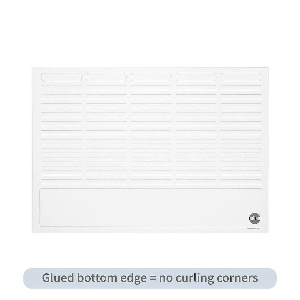 image 1 of Rhino A3 50 Sheets 5-Column Planner Desk Pad