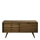 image 2 of A-Line Sideboard with 4 Drawers and Sliding Door in Smoked Oak