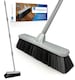 image 10 of Soft Indoor Broom Perfect for Laminate, Vinyl or Wooden Floor with Multi-section Handle and Flagged Bristle