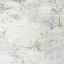 World of Wallpaper Luxe Collection Marble Effect Vinyl Textured Wallpaper - White/Gold - 10m x 0.5m | White