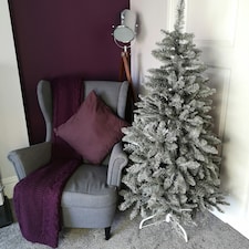 5ft (150cm) Luxury Charcoal Pine Grey Silver Christmas Tree with 509 Tips
