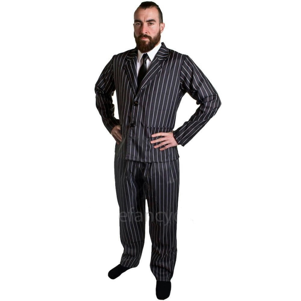 image 1 of Deluxe 1920 Gangster Costume | Black | M