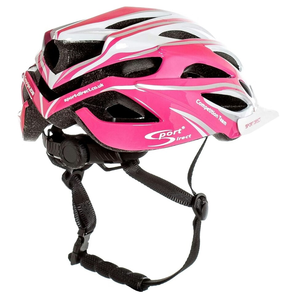 image 1 of Sport Direct Team Comp 24 Vent Bike Helmet Junior Pink/White 52-56cm White | S