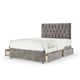 image 1 of Neptune Spring Silver Chenille 4 Drawer Divan Set And Lona Headboard Super King