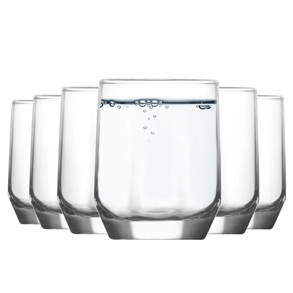 image 1 of LAV Diamond Shot Glasses - 80ml - Clear - Pack of 6 Clear