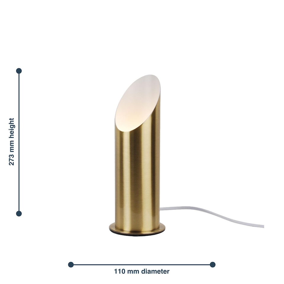 image 1 of Set of 2 Antique Brass Tubular Floor Uplights | Bronze | White | Medium | 2