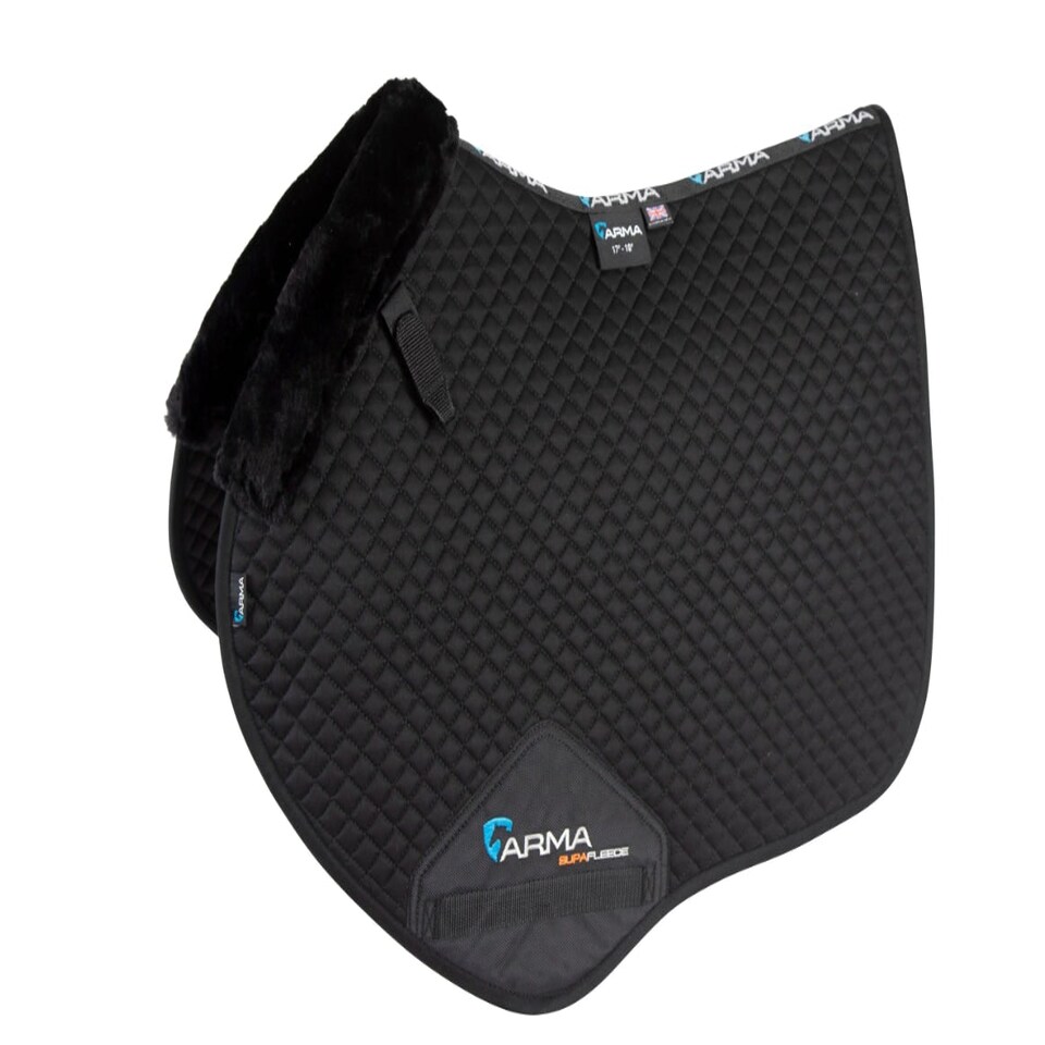 image 1 of Shires Performance Supafleece Jump Saddlecloth Brown | Size: Full
Colour: Brown